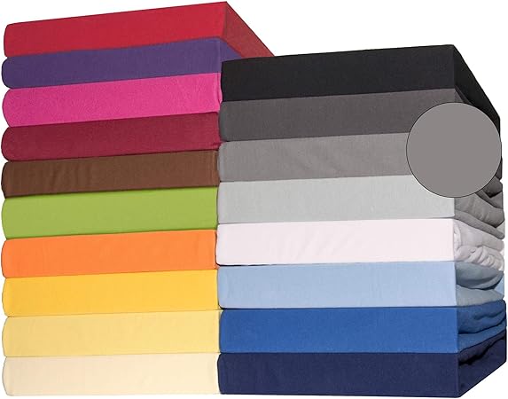 CelinaTex Lucina Sábanas Ajustables algodón 90x200-100x200 cm Gris Oscuro: Amazon.es: Hogar