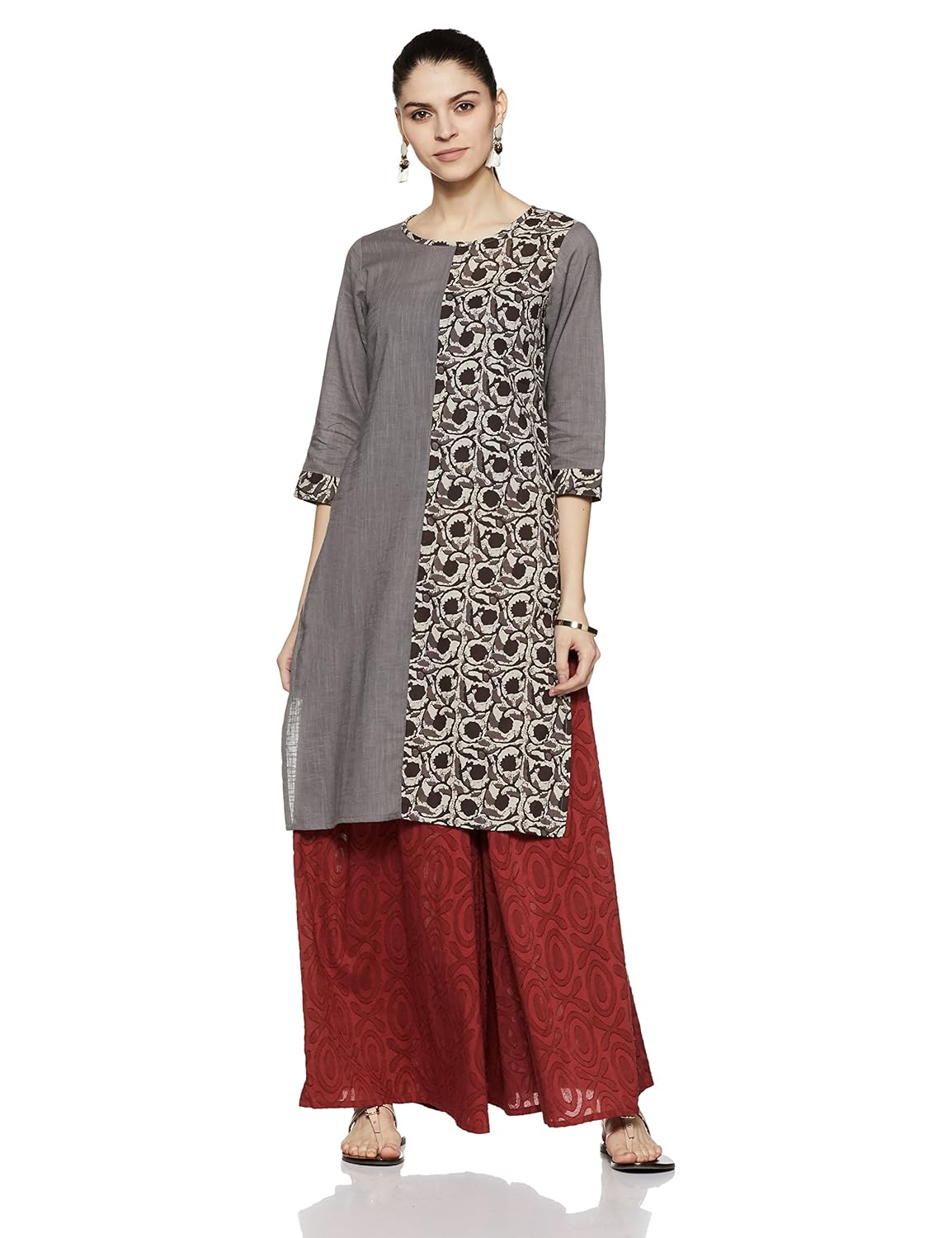 indigo women's straight kurta
