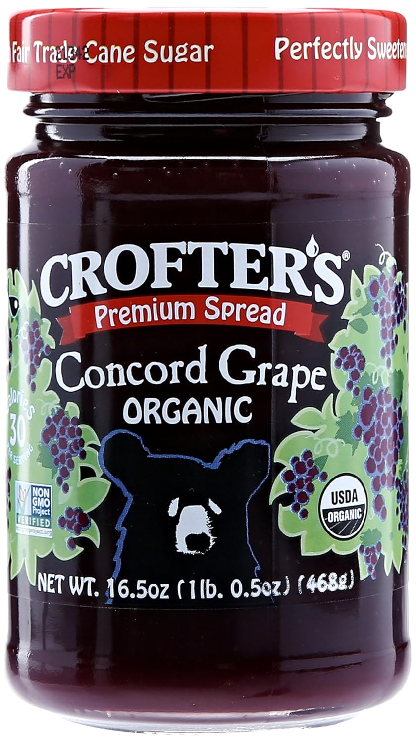 Crofters Organic Concord Grape Premium Spread, 16.5 oz