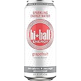 Hiball Energy Sparkling Water, Grapefruit, 16 Ounce (Pack of 12)