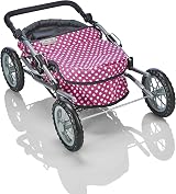 Molly Dolly Pram Doll's Pram with Adjustable Handle Height 40-60cm view 5