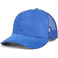 Avilego Suede Mesh Back Baseball Caps for Men Women Trendy Trucker Hats Dad Hat Sports Hat Breathable Snapback Hats 2024