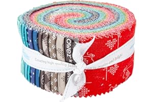 Riley Blake Designs RP-6401-40 Riley-Blake Designs Bee Basics Rollie Pollie, 40 Pcs, 10 inch, Assorted