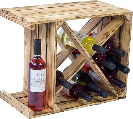Kistenkolli - Botellero (50 x 40 x 27 cm), diseño de país antiguo: Amazon.es: Hogar