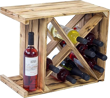 Kistenkolli - Botellero (50 x 40 x 27 cm), diseño de país antiguo: Amazon.es: Hogar