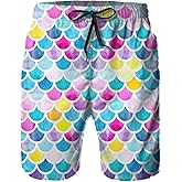 Daozundi Mens Swim Trunks with Mesh Lining,Quick Dry Swimsuit Board Shorts Beach Pants Swimwear Bathing Suits