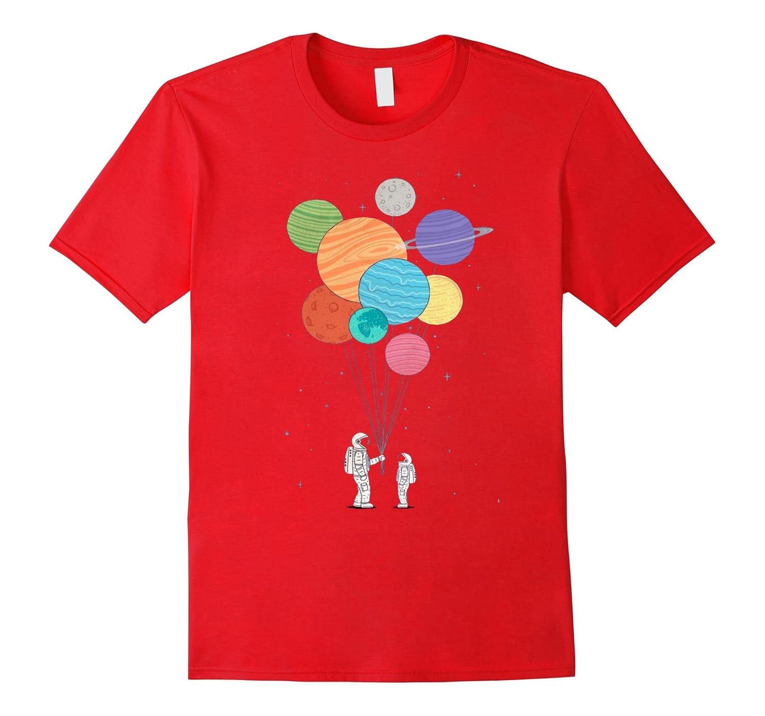 Planet Balloons T-Shirt-Rose