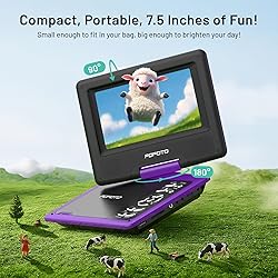 POFOTO 9.5" Portable DVD Player for Kids and Car