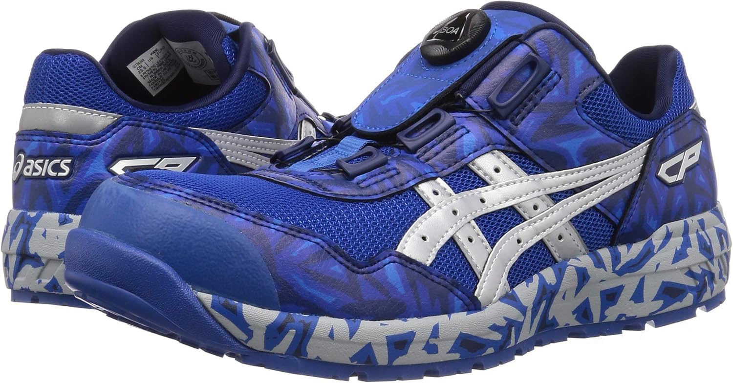 アシックス 安全靴 作業靴 ウィンジョブ Blue Boa Jsaa A種先芯 耐滑ソール Agel搭載 メンズ Asics アシックス 安全靴 作業靴 Amazon