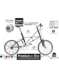 Premium Electric Bike - Exclusive eBike for Everyday Use - Lightweight Electrical Bicycle -"Green" Healthy and Natural Transportation - E-MOULTON - Urban Environment Maximum Performance