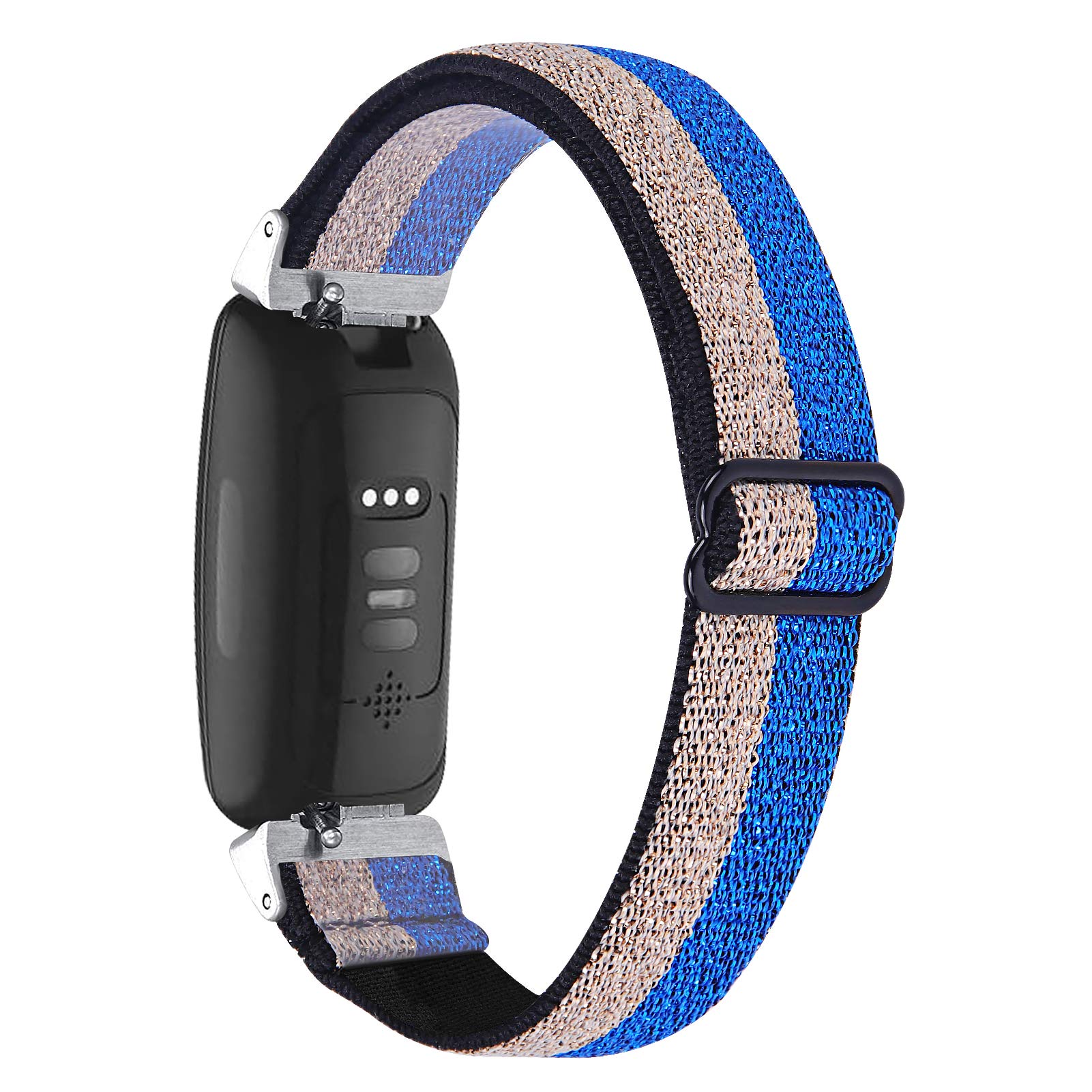 TRISTRAPS Compatible with Fitbit Inspire HR/Fitbit Inspire 2 Nylon Replacement Watch Straps Soft Elastic Breathable Sport Wristbands for Men/Women,Black/Leopard/Apricot etc