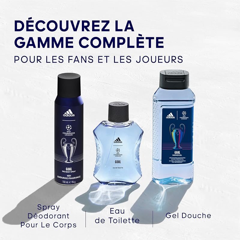 UEFA GOAL Edition Eau de Toilette 100ml – Parfum Frais Longue Tenue à la Sauge & Patchouli, Vegan — photo 6 sur 6