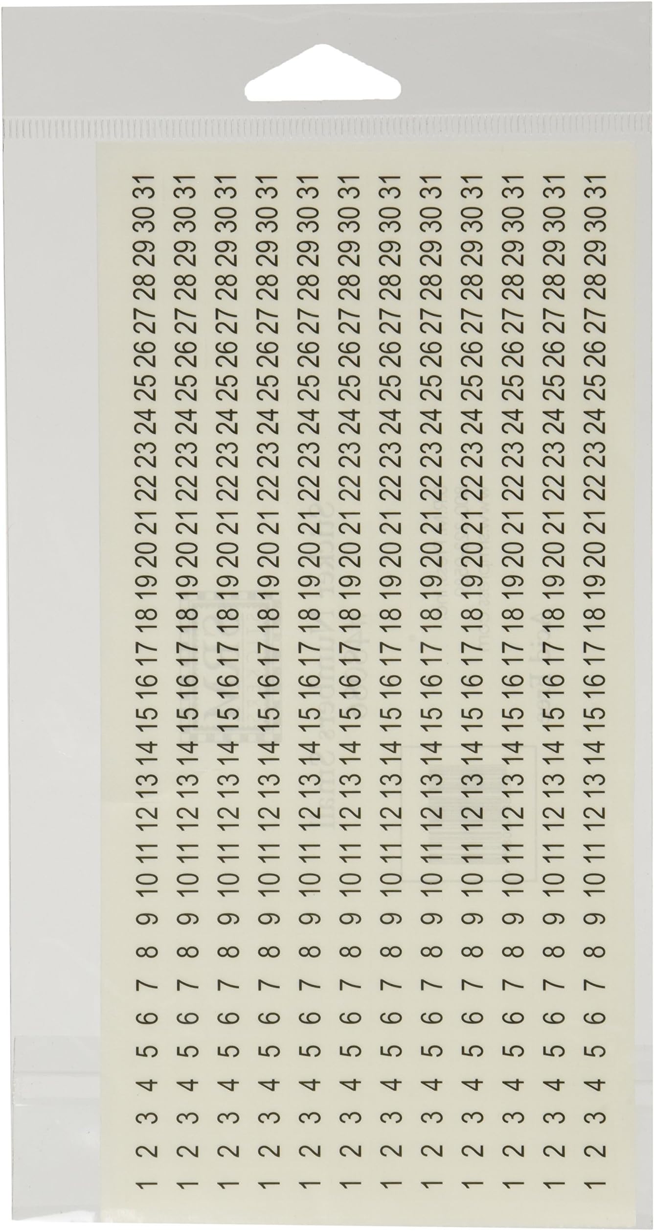 SRM Stickers Calendar Numbers, Small