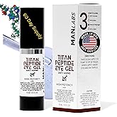 Man Labs Titan Peptide Cooling Eye Serum – Mens Eye Cream – Anti-Aging Bags & Dark Circle – Appearance of Under Eye Bags Treatment for Men, Puffy Eyes Treatment Men –Peptides, HA, DMAE, MSM –Unscented