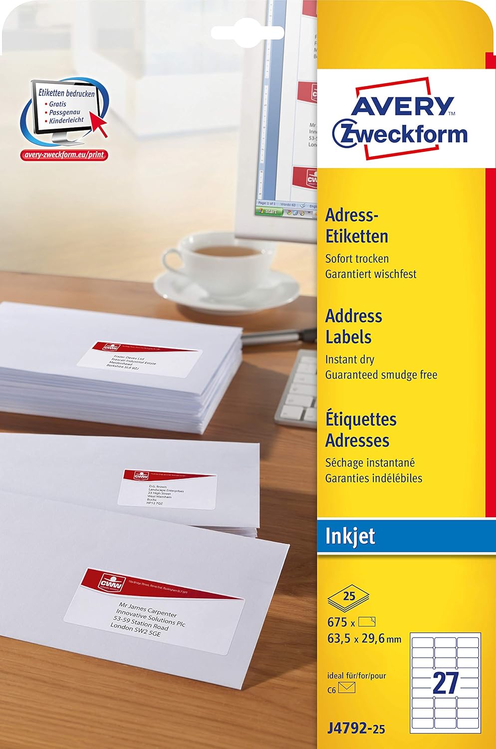 Featured image of post Avery Etikettendrucker Als thermodirektdrucker werden damit kuzlebige etiketten als thermotransferdruck langlebige etiketten wie