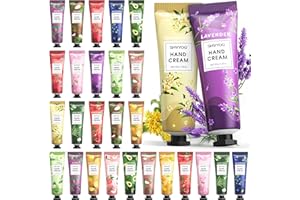 SHVYOG 28PCS Hand Cream Gift Set, Christmas Gifts Stocking Stuffers for Women, Bridesmaid Gifts Travel Size Hand Lotion for Dry Cracked Hands, Mini Hand Lotion Bulk, 28 x 30ml