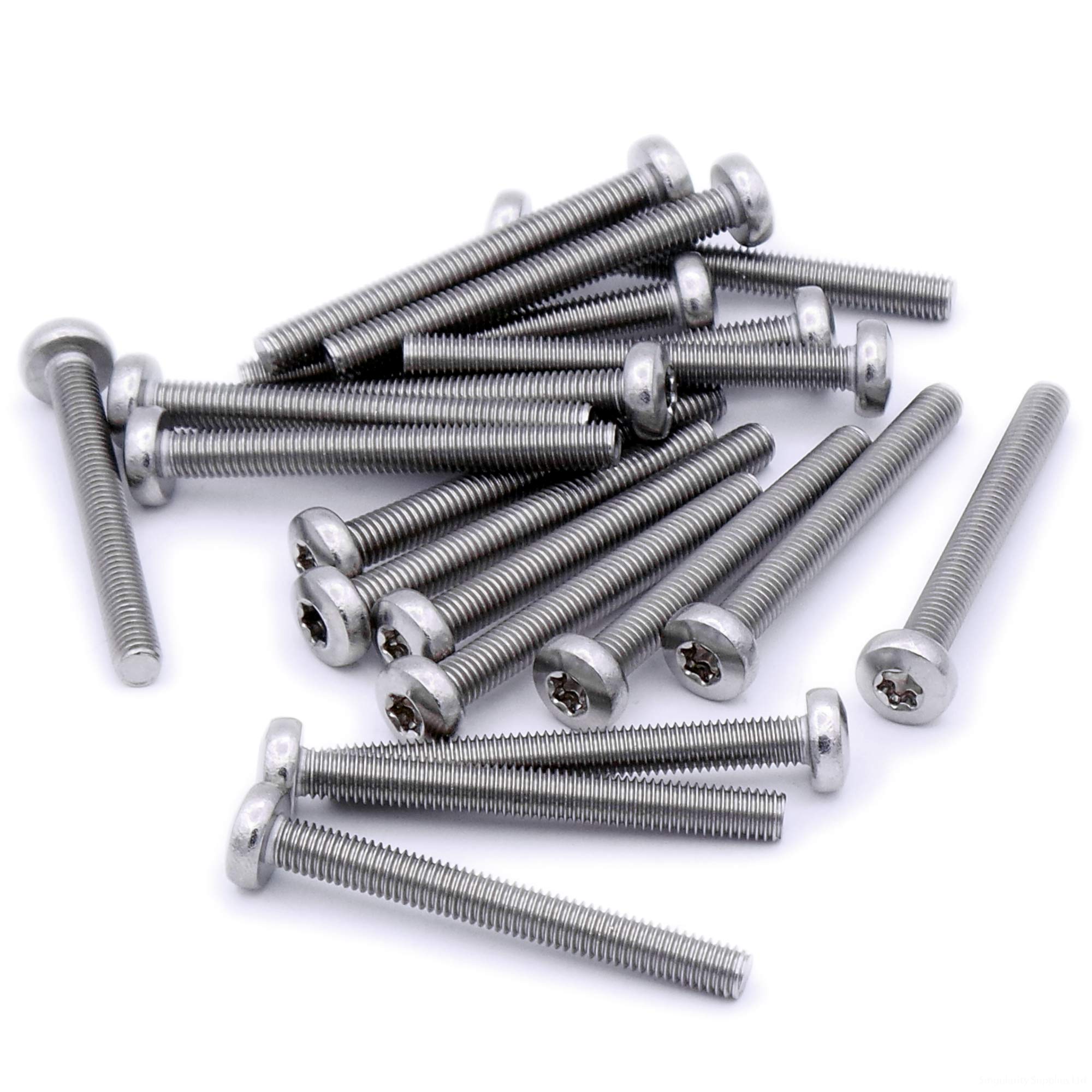 M6 (6mm x 20mm) TX Pan Machine Screw (Bolt) - Stainless Steel (A2) (Pack of 20)