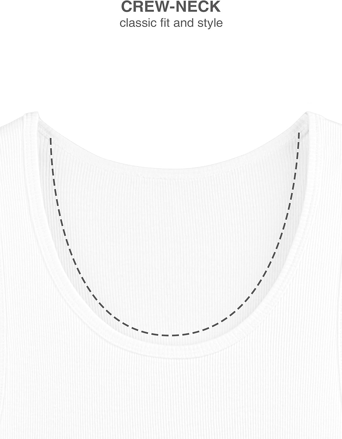 DAVID ARCHY Men's Bamboo Rayon & Cotton Undershirts Crew Neck Tank Tops in 3 or 4 Pack: Clothing