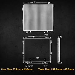 DWVO Radiator Complete Radiator Compatible with