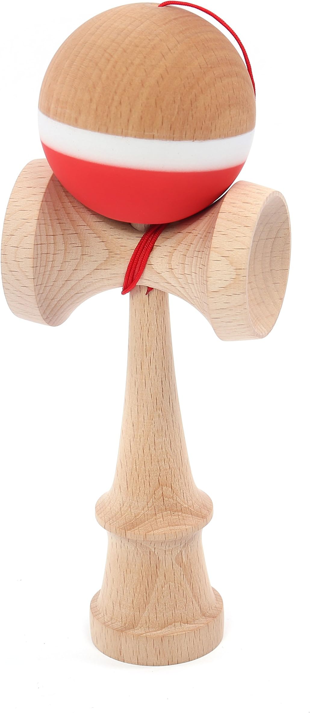 Alston Beech Wood Kendama Toy with Extra String-Pink