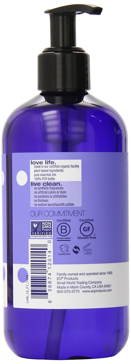 EO Sulfate-Free Moisturizing Hand Soap - French Lavender - 12 Ounces - 3 Count : Hand Washes : Beauty