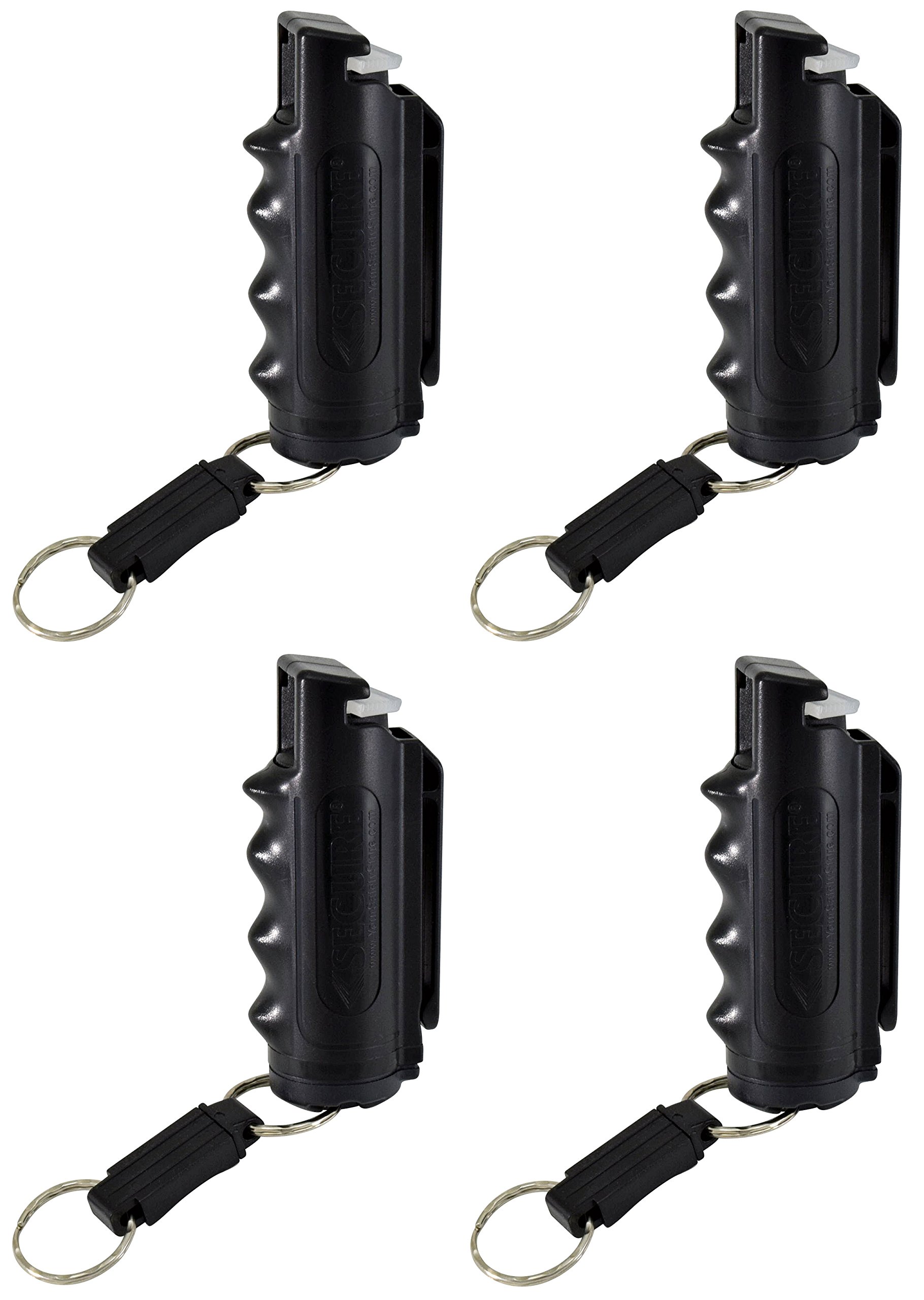 Pepper Defense 4in1 Pepper Spray Keychain Grip Holster Tactical Belt