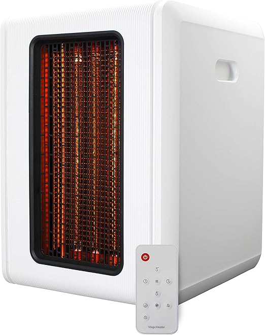 Magicheater Infrared Heater With Remote Heats 1500 Square Feet Efficient 1500w Indoor Use Electric Heaters Portable Floor Great For Home