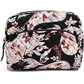 Vera Bradley Women's Cotton Large Cosmetic Makeup Organizer Bag