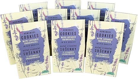 Levandule Chodounska Organic Biscuits With Lavender Chodounska Manually Manufactured Family Pack Of 10 Pc X 30 G Amazon Co Uk Health Personal Care