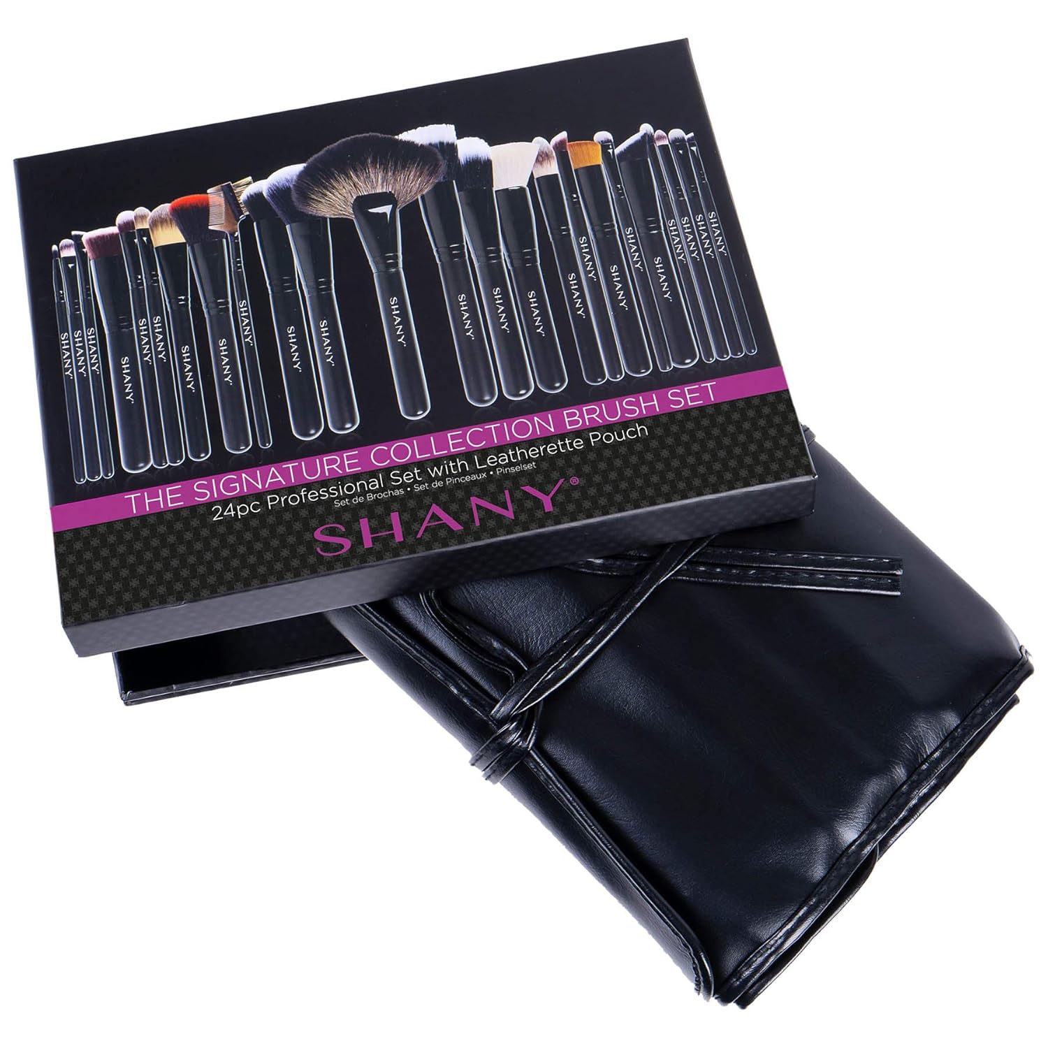SHANY The Masterpiece Pro Signature Brush Set - 24pcs Handmade Natural/Synthetic Bristle with Wooden handle: SHANY: Beauty