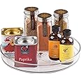 iDesign Linus Rotating Turntable Organizer - 9" x 9" x 1.5", Clear