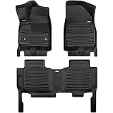 TuxMat - for Cadillac XT5 2017-2026 Models - Custom Car Mats - Maximum Coverage, All Weather, Laser Measured - This Full Set Includes 1st and 2nd Rows
