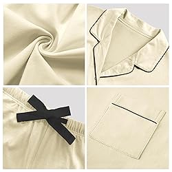 COLORFULLEAF Women's 100% Cotton Long Sleeve Pajama
