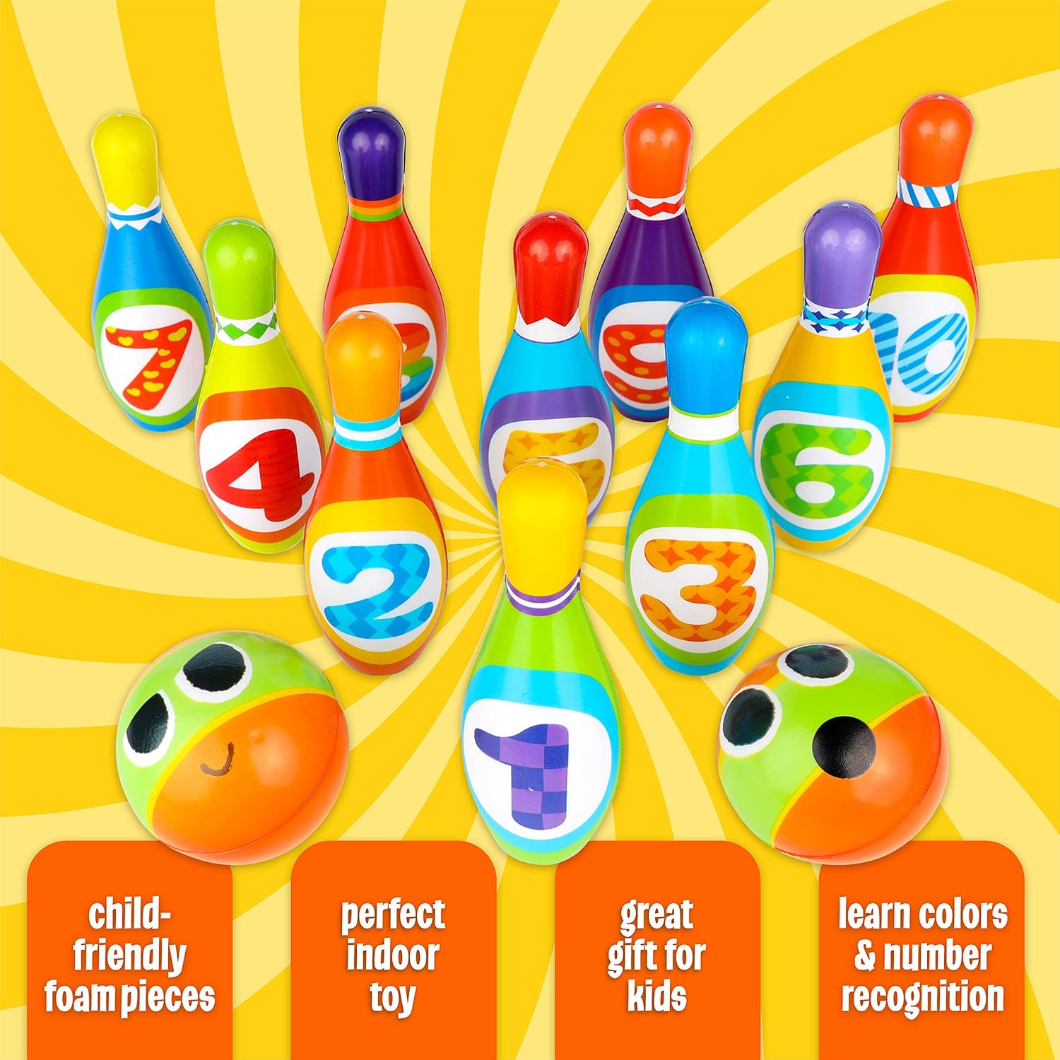 toy bowling set target