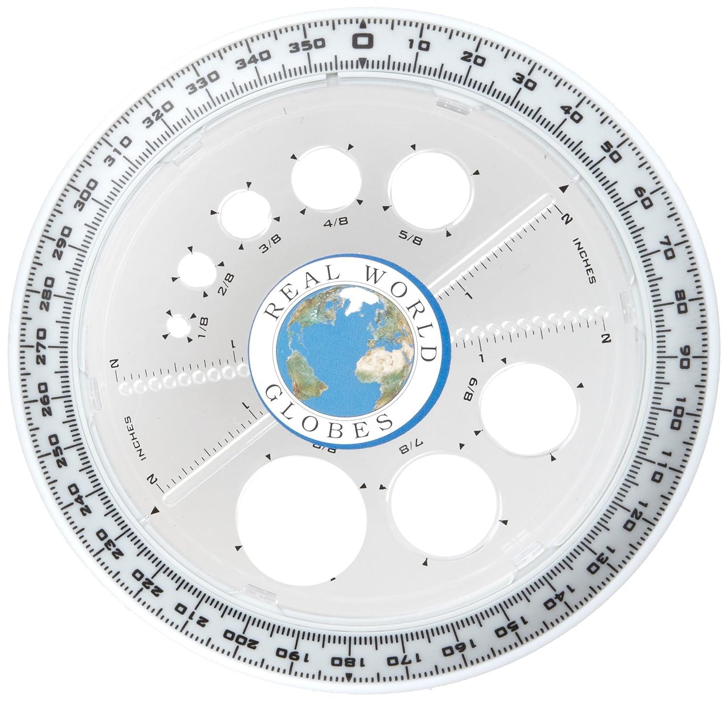 Real World Globe SMM105020 Spherical Protractor, Colors