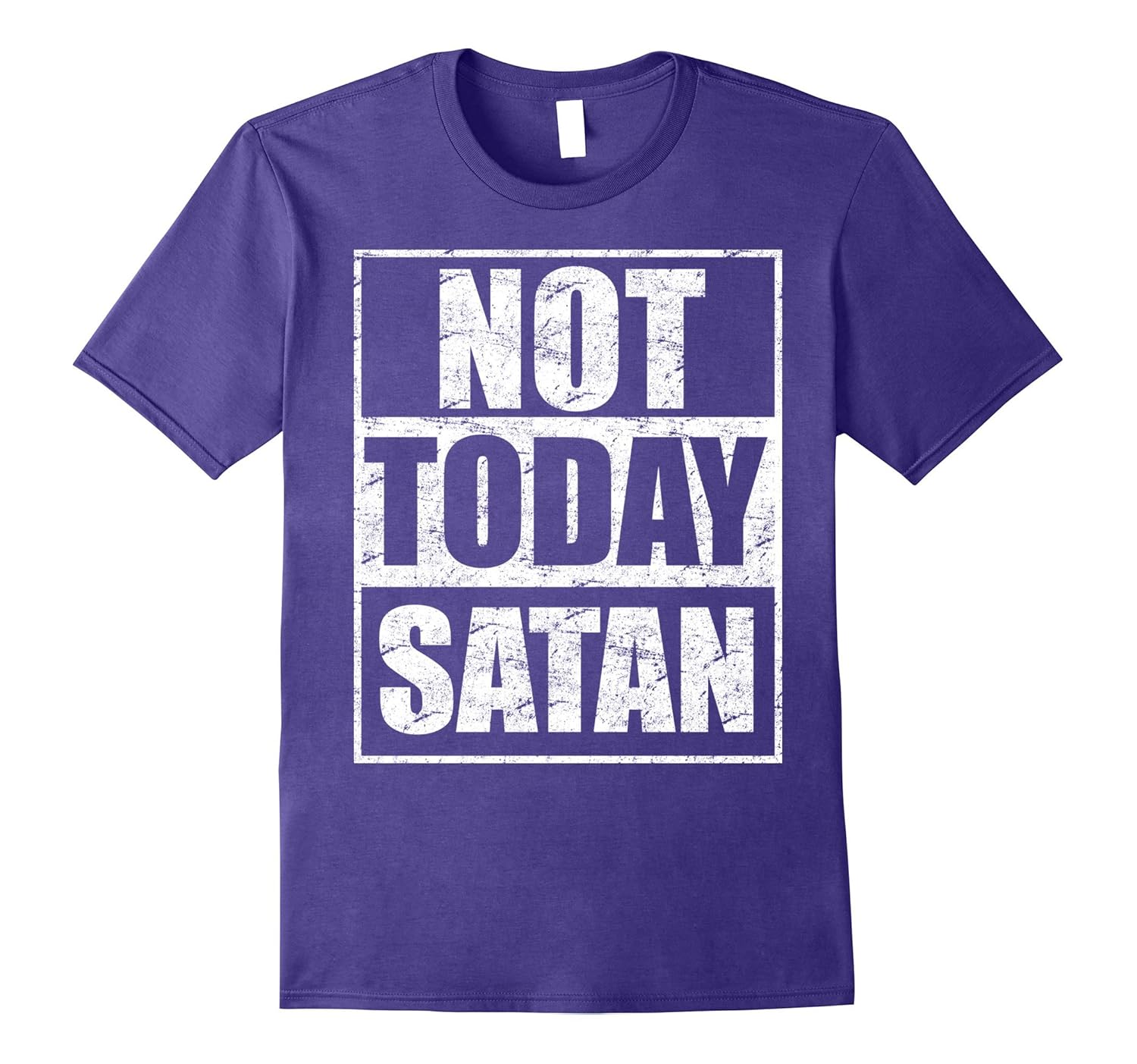 Men's & Women's Not Today Satan Christian Lazy DayTShirt-ANZ