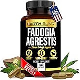 Earth Elixir Fadogia Agrestis Supplement 900mg (180 Capsules) - Made in USA - 3 Month Supply - 3rd Party Tested - Fadogia Agrestis Extract -Max Purity – 100% Pure – Fadogia Agrestis Capsules