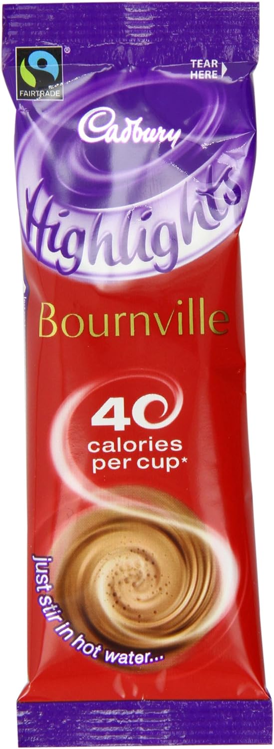 Cadbury Highlights Bournville Dark Hot Chocolate Sticks, 11g (Pack of