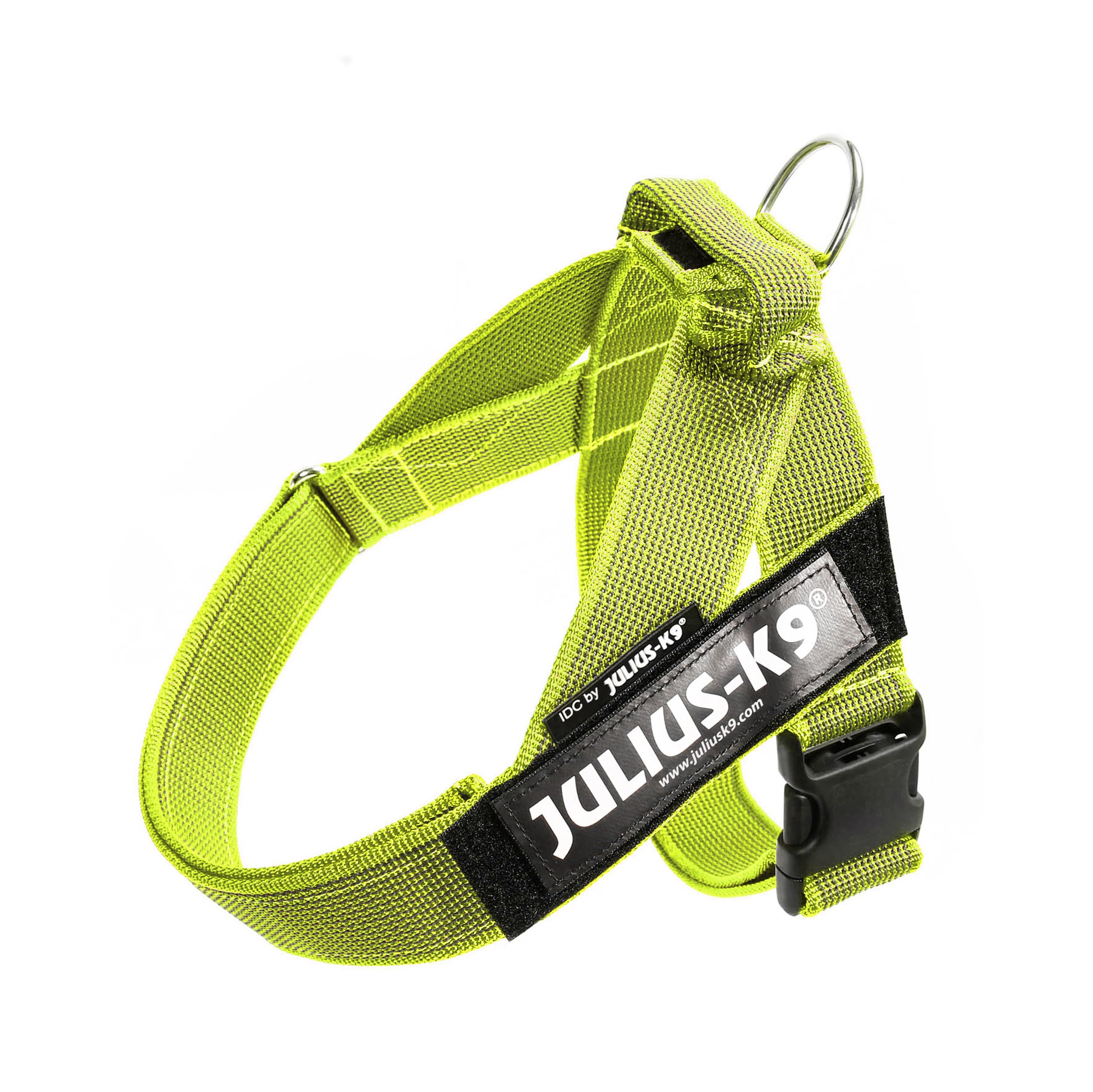 Julius-K9, IDC Color & Gray Belt Harness, Size: M / 0, Neon-Gray