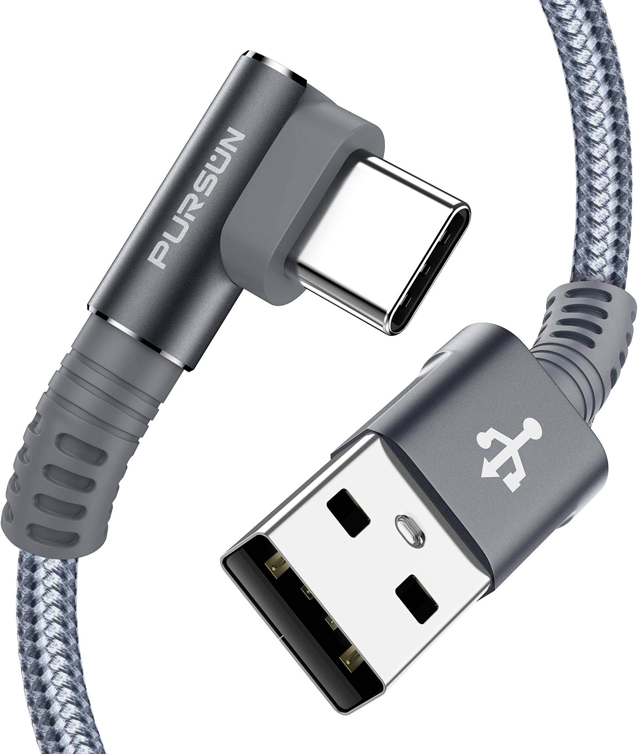 Updated 6FT USB C Cables (2-Pack), 3 Amps Quick Charging Type C Cable, USB A to USB C Fast Data Sync Transfer, Durable Nylon Braided Charger Cable for iPad, Samsung, Google Pixel, Nexus and More