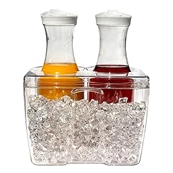 Ice Chilled Wine Bottle Server and Carafe Set