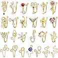 TAMHOO 25 Pcs Multi-Style Fake Nose Rings for Women and Men -Gold Plated Copper African Nose Cuff Non Piercing for Teen Grirls - Nice Gift for Her on Birthday/Valentines Day/Christmas