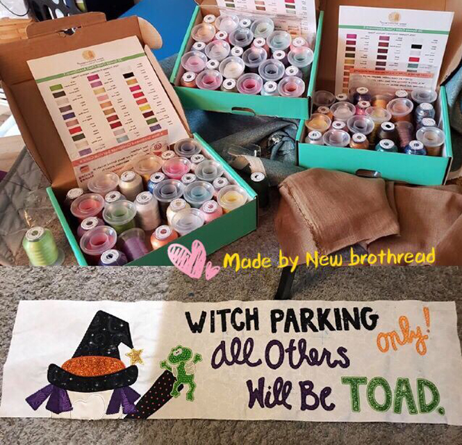 6 New+brothread+Polyester+Embroidery+Machine