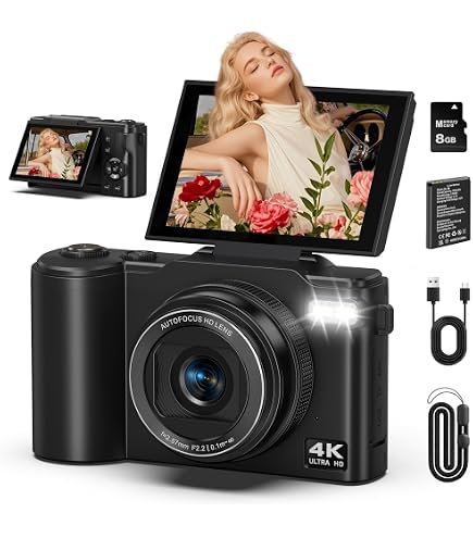 Amazon Canada: 4K Digital Camera, Autofocus 48MP Video Camera with