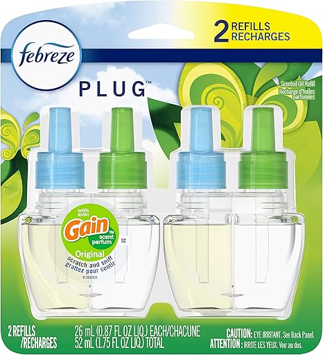 Febreze Noticeables Plug In Air Freshener Refill Odor Eliminator Gain Original 52ml Packaging May Vary Amazon Ca Health Personal Care
