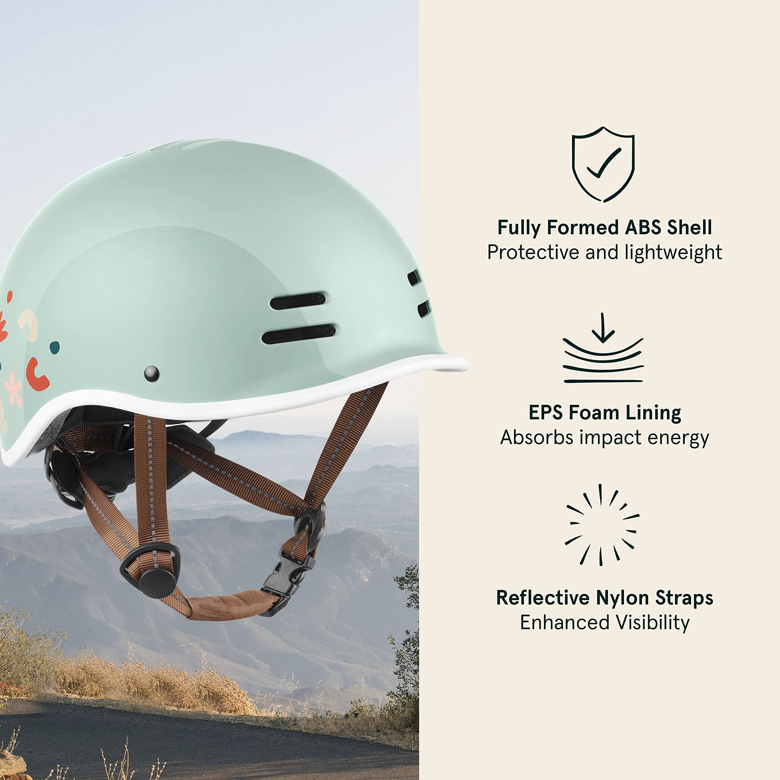 Retrospec Remi Kids' Bike Helmet for Youth Boys & Girls- Bicycle Helmet with Built-in Visor and Adjustable Reflective Straps for Skateboarding, Scooters, Rollerblading -