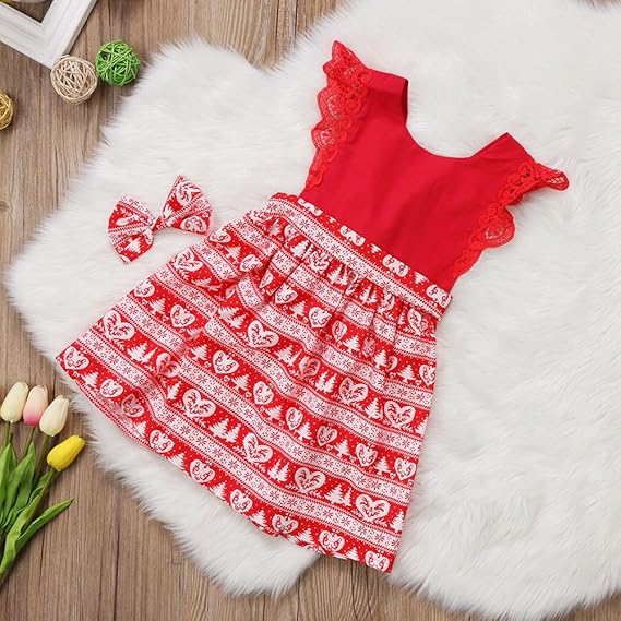 Robes Cat1 Rhd Bebe Fille Princesse Robe Noel Rouge Avec Bandeau Pour Enfant 0 24 Mois 1 6 Ans Vetements Bebe Fille 0 24m
