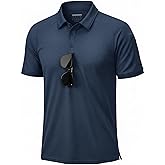 TACVASEN Polo Shirts for Men Short Sleeve Dry Fit Collared Shirt UPF 50+ Performance Work Athletic Tactical Golf Polos