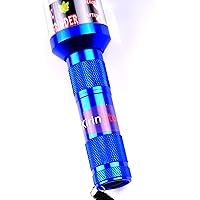 Kirinstores (R) Flashlight Shaped Herb Tobacco Smoke Spice Crusher Electric Grinder Mill - Blue