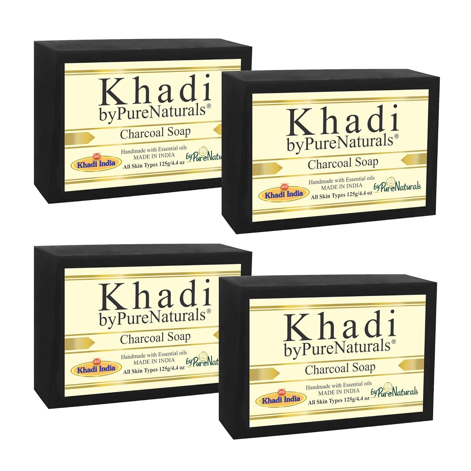 khadi natural herbal charcoal soap